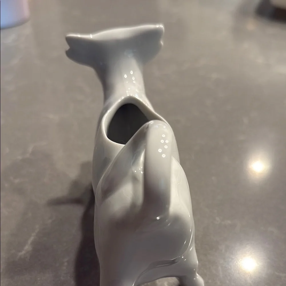 Apilco White Ceramic Cow Creamer